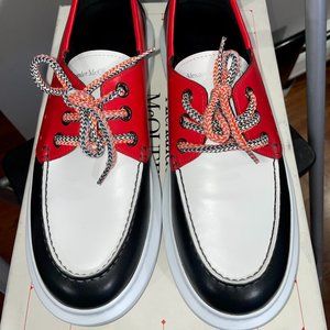 NEW ALEXANDER MCQUEEN MENS LEATHER SHOES  SZ 9